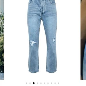 Distressed mom Jeans